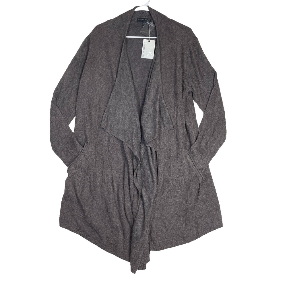 Barefoot Dreams Women's CozyChic Lite Island Wrap Soft Pockets Graphite 1X NWT